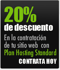 Contacto promocin diseo y hosting pginas web